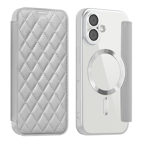 Coque magnétique iPhone 17 Air anti-rayures protégeant vos cartes RFID argent