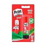 Cola em Bastão Pritt, ideal para escola ou escritório, Cola para artesanato excelente para trabalhos de colagens, Cola escolar segura para crianças, 1x20g