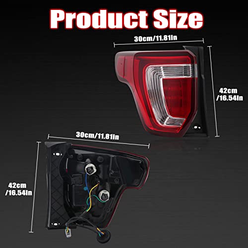 Mzorange Tail Light Rear Brake Lamp For Ford Explorer 2016 2017 2018 2019 (Left Driver Side) #TOP1