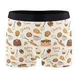 Wudan Baking Time Men Boxer Brief Underwear Cooling Underwear Briefs for Running XXL