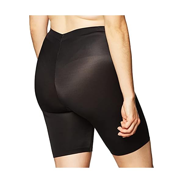 Maidenform-Womens-Cover-Your-Bases-Smoothing-Shapewear-Slip-Short-DM0035 Maidenform womens Cover Your Bases Smoothing Short Dm0035 shapewear half slips, Black, Large US