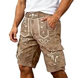 Herren Lederhose Oktoberfest Herren Outfit Bayerische Trachten Lederhose Bayerische Herren Trachten Lederhose Kurz Elegante Kniebund Atmungsaktives Material Für Drinnen Und Draußen Die Freizeit
