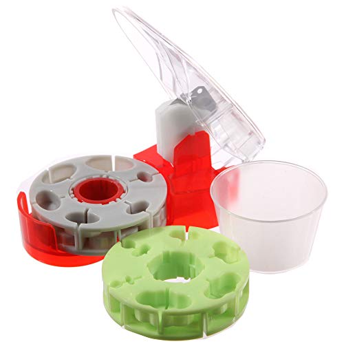 Medifacx ProRx Disc Pill Cutter with 1 Pill Catch Cup & Additional Green