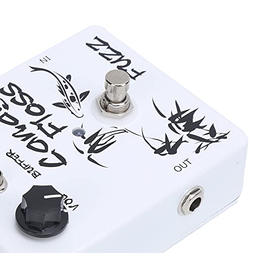 Effet de pédale Fuzz unique True Bypass pour accessoires de musique pour guitare électrique DC9V CP-42, blanc - Les Beatles, Paul McCartney, John Lennon, RIngo Starr, George Harrison Effet de pédale Fuzz unique True Bypass pour accessoires de musique pour guitare électrique DC9V CP-42, blanc – Image 4