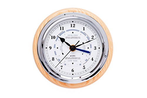 Fischer Tide Uhr, Holz, Esche, 30 x 17 x 30 cm