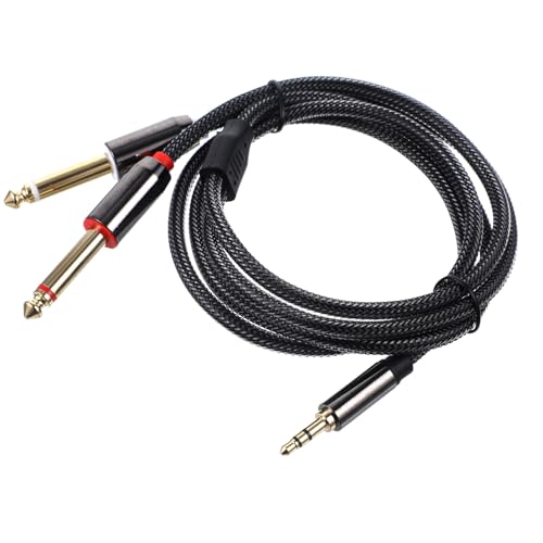 Cable divisor y adaptador de audio TEHAUX 1m negro miniatura 1