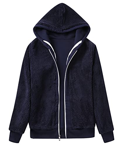 Image of SWISSWELL Hoodies for Women Winter Fleece Sweatshirt - Full Zip Up Thick Sherpa Lined Hooded Jacket