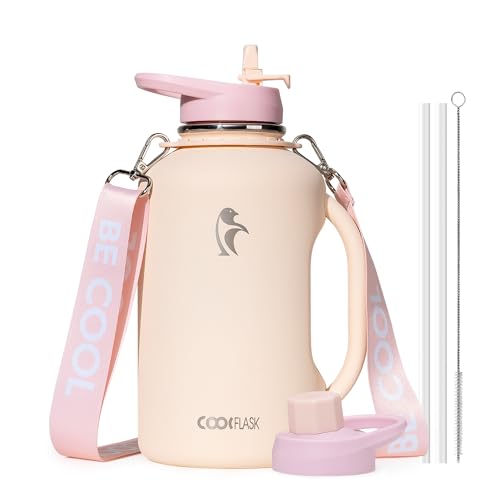 Image of Coolflask 64 oz Water Jug with Handle, Half Gallon Insulated Water Bottle