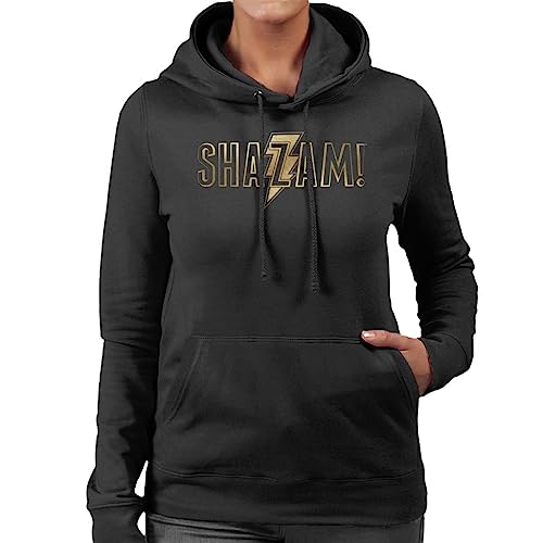 All+Every Shazam Gold Outline Logo Women's Hooded Sweatshirt
