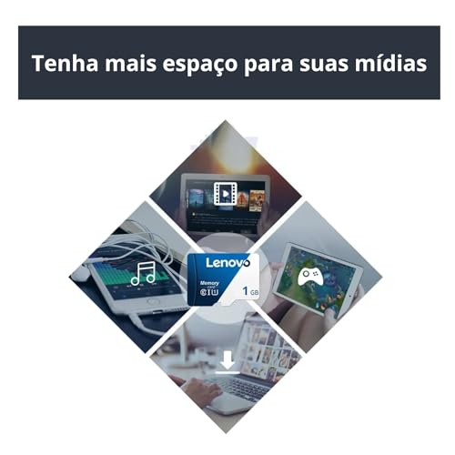 Cartão de Memória Lenovo, 1TB, Para Celular, PC, Drone, Dispositivo de Vigilância