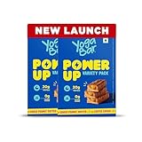 Yogabar Variety Pack 20 grams Power Up Protein Bars (10 Bars),5 Choco Peanut Butter & 5 Coffee Crush, No Added Sugar and No Preservatives 700g