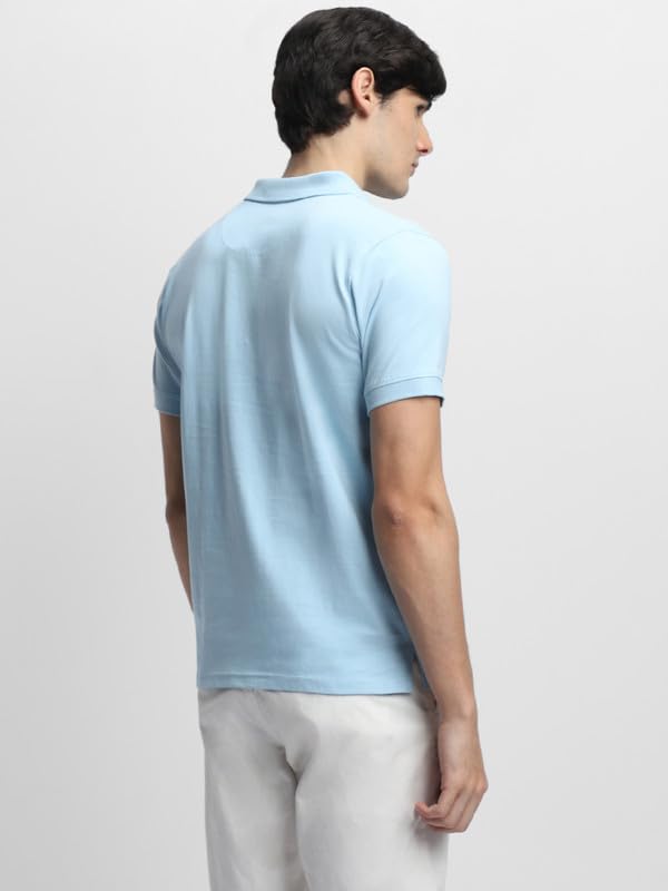 Image of Dennis Lingo Men's Cotton Polo Neck Tshirt, Regular Fit Half Sleeve