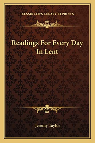 Readings For Every Day In Lent