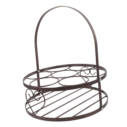 Soporte metálico para 6 botellas de cerveza portatil miniatura 1