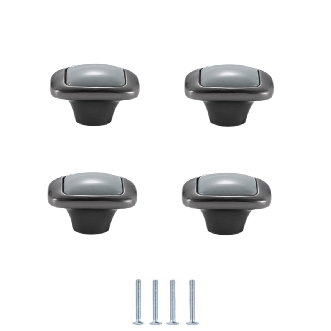 ENmrfvkz Ceramic Cupboard Drawer Handle Knobs, Ceramic Cabinet Knobs Zinc Alloy 4-Pack 32-128mm Chinese Style(Single Hole)
