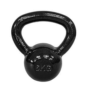 Amazon Basics Kugelhantel aus Gusseisen, 6 kg, Schwarz