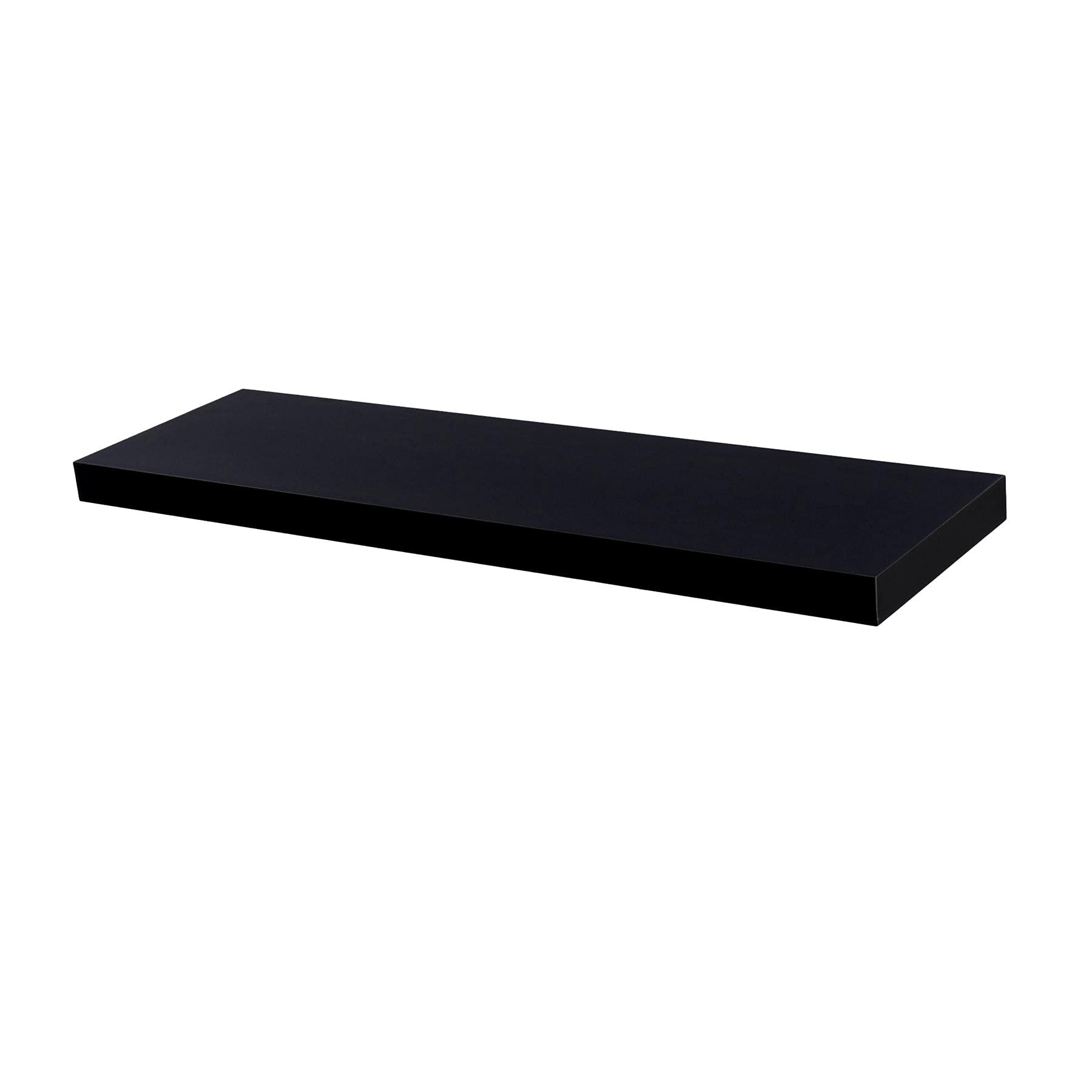 Harbour Housewares Modern Floating Wall Shelf - 100cm - Black - Photo Gallery Bookshelf Wall Shelves for Living Room Display, Bedroom, Office Storage โ image 1