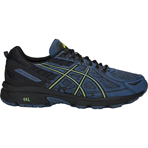 ASICS Men's Gel-Venture 6 MX Running Shoes, 10.5, Grand Shark/NEON Lime
