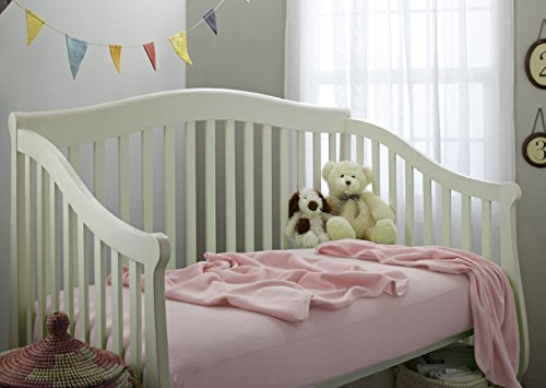 American Baby Company 3550-PK Fitted Crib Sheet 28 Inch X 52", Soft Breathable Neutral 100% Cotton Jersey Sheet, Pink, For Boys And Girls, Fits Crib And Toddler Bed Mattresses thumb #3