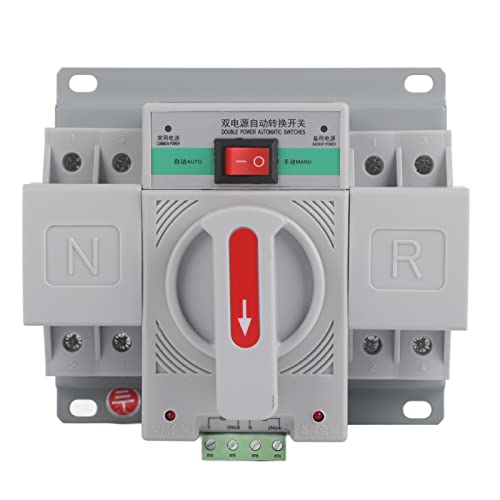 Inverseur De Source Transfert Automatique Manuel Ats Contacteur Sources 63A Monophasé 220V 1Pc 220V 63A 2P Mini Tondeuses Automatiques Double Puissance Et...