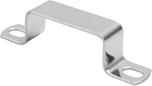 Miniatura 3 de LC LICTOP Abrazadera de correa de tubo cuadrado, 2 correas de tubo en forma de U de 0.88 pulgadas, acero inoxidable 304, soporte de amarre de poste