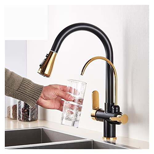 Filtre à eau tap chaud et froid mélangeur cuisine ZH1YFD noir - 3