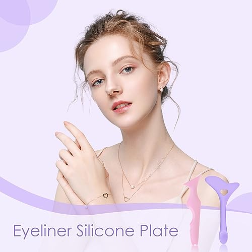 Zuroki 2PCS Stencil per eyeliner in