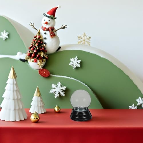 Bola de nieve artesanal para crear globos decorativos navideños 5