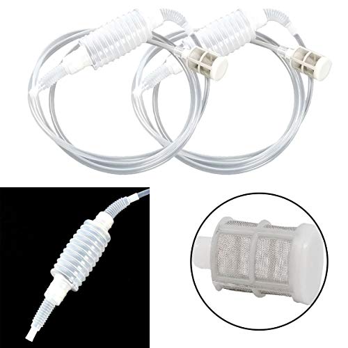 Foto von Osuter Weinheber Pumpe, 3PCS Weinheber Set Siphonröhre Weinherstellung Siphon Filter Kunststoff Weinfilter Weinheber für Die Weinherstellung,Wein,Obstwein,Bier