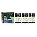 Plant Therapy Top 6 Organic Essential Oil Set - Lavender, Peppermint, Eucalyptus, Lemon, Tea Tree, In A Wooden Box 100% Pure, USDA Organic, Natural Aromatherapy, Therapeutic Grade 10 mL (1/3 oz)