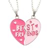 Friendship BFF Necklace for 2, Magnetic Heart Matching Best Friend Necklaces Choker for Bestie