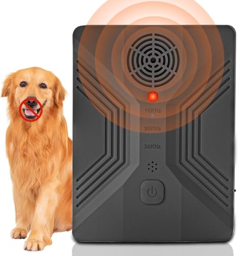 GIANAC Anti Barking Device for Dogs, Anti Barking Devices, Dog Barking Silencer, Dog Bark Deterrent Devices with 3 Modes, 50FT Dog Barking Stopper Outdoor/Indoor