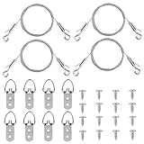 encadrement tableau lyon pas cher Matériel durable: Ces accessoires suspendus en image sont en acier inoxydable haut de gamme, qui sont robustes et durables, avec une bonne capacité de charge (23kg de charge maximale), pas facile à casser et peuvent fournir un support durable.