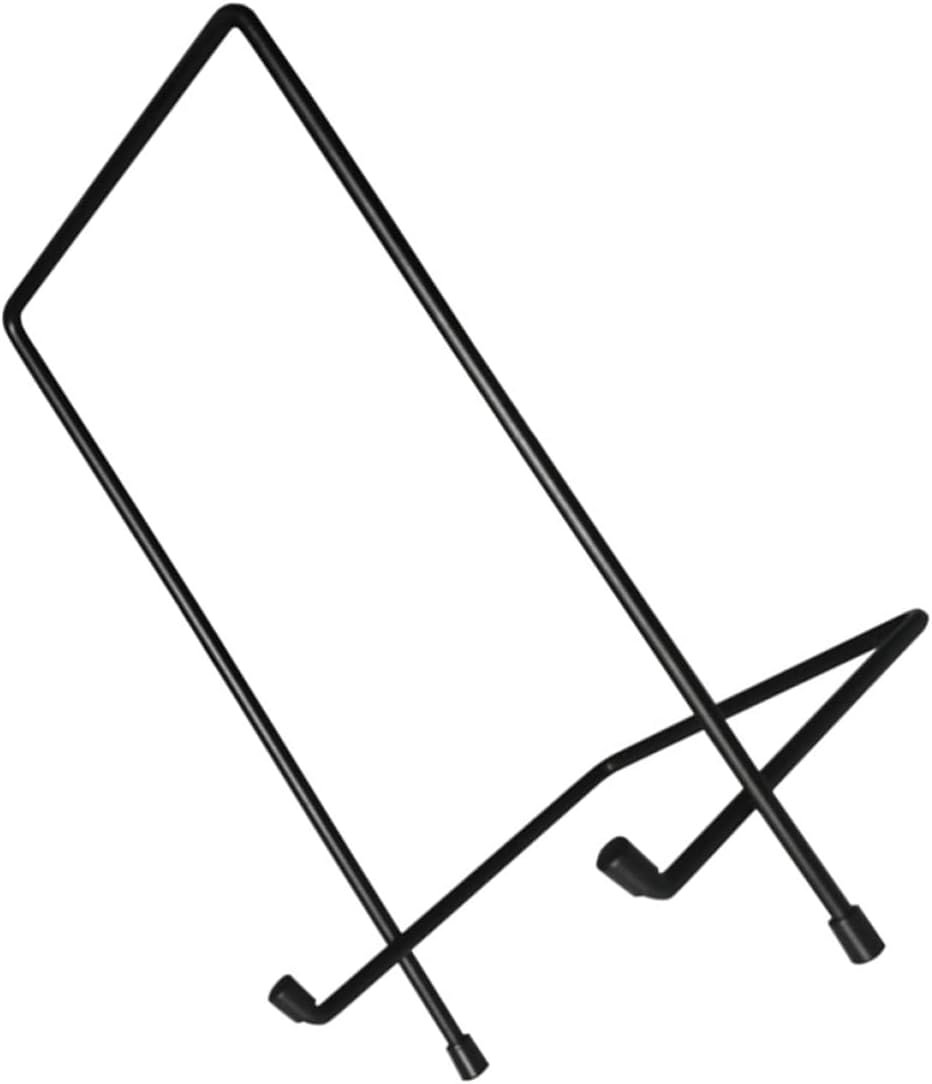 Holibanna 2pcs Multi-purpose Photo Frame Display Stand Elegant Black Square Holder for Home Decor Exhibitions and Craft Showcases