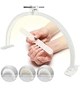 Lampe Demi-Lune Extension Cils 38W LED Pliable - 3 Couleurs & Intensité Variable