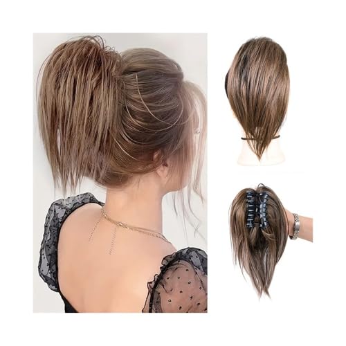 Chignon postiche effet décoiffé de 30 cm pour un volume lisse immédiat