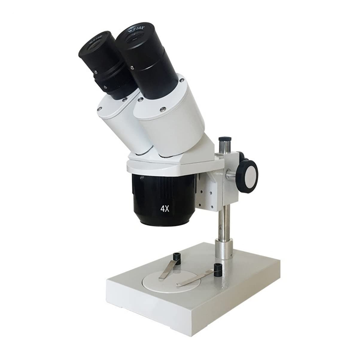 Lab Microscope Slides 10X-20X-30X-40X Binocular Stereo Microscope Illuminated Industrial Microscope w/ WF10X Eyepiece Microscope Parts(Without Light,20X and 40X)