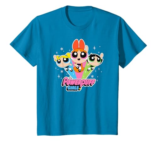Cartoon Network The Powerpuff Girls Logo With Snowflakes T-Shirt