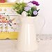RETYLY Vintage Tall Shabby Chic Cream Jarrón de Esmalte Jarra Jarra Boda...
