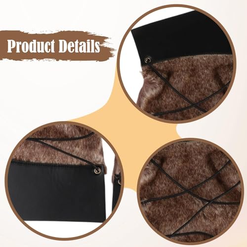 Zani Puff Accessoire De Costume Médiéval Réglable,Noir – vue 4
