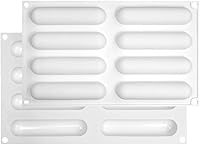 Vista 9 de Molde ovalado de silicona para galletas, moldes de silicona antiadherentes, moldes de chocolate para chocolate, cupcakes, dulces, pudín de mini