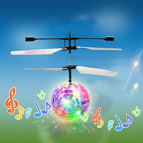 Syrisora LED Magic Flying Saucer Ball Toy for Kids, Hand Controlled Flying Nebula Orb Toy Ball, Infinity Soaring Fly Orb Hover Ball Flying Nova Fidget Spinner, UFO Drone Flying Space Ball