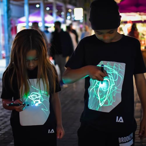 Illuminated Apparel Original Interactive Glow in The Dark T-Shirt - Fun for Birthday Parties & Festivals2