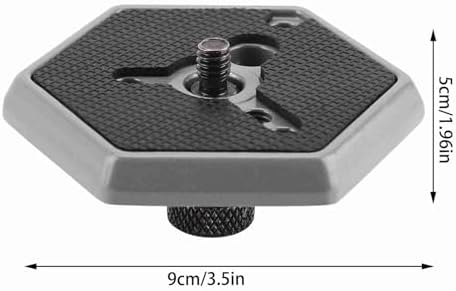 Zerone Quick Release Plate, Universal Hexagonal Quick Release Plates Replacemen 3049 1/4" Screw for 030-14 RC0 3063 Photo Studio Accessories - 2