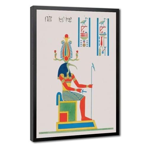 Impression sur toile Jean François Champollion Thoth Hermes 1832 cadre suspendu salon