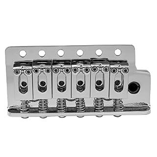 Musiclily Pro 54mm Set de chevalet Tremolo moderne pour guitare électrique de style Strat, Chrome - Les Beatles, Paul McCartney, John Lennon, RIngo Starr, George Harrison Musiclily Pro 54mm Set de chevalet Tremolo moderne pour guitare électrique de style Strat, Chrome – Image 3
