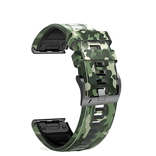 Bracelet 26mm silicone anti-transpiration pour Garmin Fenix 7X 5X