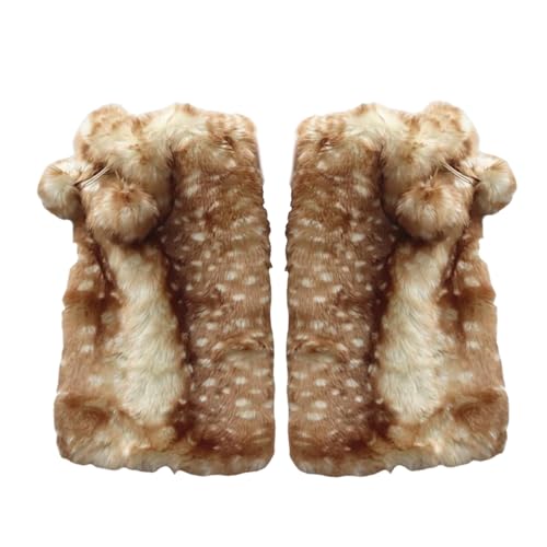 Chapeau de cerf en peluche pour cosplay et déguisement de fête