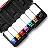 MIXPOWER 1/2' Drive Wheel Protector Impact Socket, 7pcs Thin Wall Deep Impact Socket Set, Durable Plastic Sleeve Lug Nut Socket, 6 Point, Metric, Color-Coded, 17mm, 19mm, 21mm, 22mm, 23mm, 24mm,27mm