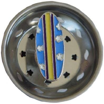 Surf Board Beach Sink Strainer Drain Kitchen Decor